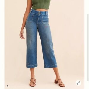 Anthorpologie PILCRO Skipper Jeans Wide Leg size 31